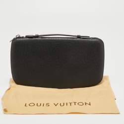 Pre Owned Louis Vuitton Black Taiga Leather Atoll Travel Organizer