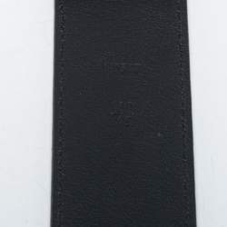 Pre Owned Louis Vuitton Olive Green Petite Damier Suede LV Initiales Belt 100CM