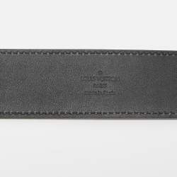 مملوكة مسبقًا Louis Vuitton Black Damier Ebene Canvas LV Initiales Belt 100CM