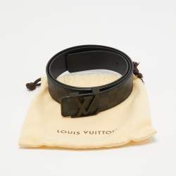 مملوكة مسبقًا Louis Vuitton Black Damier Ebene Canvas LV Initiales Belt 100CM