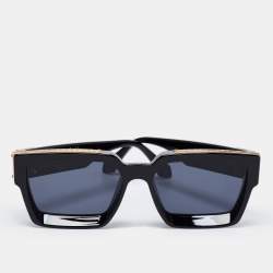 LOUIS VUITTON Millionaire Sunglasses Black Gold Z1165E Mens Ladies  Accessory jp
