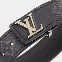 مملوكة مسبقًا Louis Vuitton LV Slim Canvas Silver Tone Bracelet