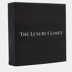 Pre Owned بطاقة أسم حقيبة سفر لوي فيتون جلد تايغا أسود