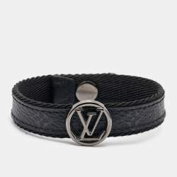 Louis Vuitton, Jewelry, Louis Vuitton Silvertone Black Monogram Eclipse  Collier Necklace