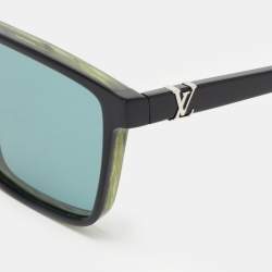 Louis Vuitton Black/Green Printed Z1273W Square Sunglasses