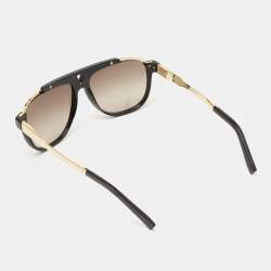 Pre Owned Louis Vuitton Black/Gold Z0936W Mascot Sunglasses