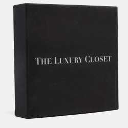Pre Owned Louis Vuitton Black Leather LV Frame Belt 95CM