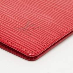 Louis Vuitton Red Epi Leather Checkbook Wallet