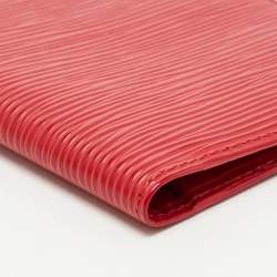 Louis Vuitton Red Epi Leather Checkbook Wallet