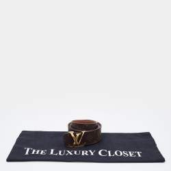 مملوكة مسبقًا Louis Vuitton Monogram Canvas LV Initiales Belt 100CM