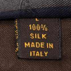 Louis Vuitton Multicolor Diagonal Striped Logo Silk Tie