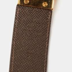 Pre Owned Louis Vuitton Damier Ebene Canvas Inventeur Reversible Belt 90 cm