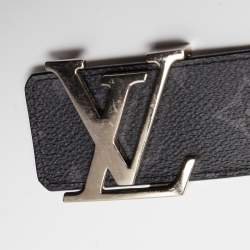 Louis Vuitton Monogram Eclipse LV Initiales Reversible Belt 85CM