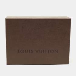 Pre Owned Louis Vuitton Brown Petit Damier Wool Scarf