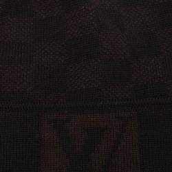Louis Vuitton Brown/Black Petit Damier Wool Beanie