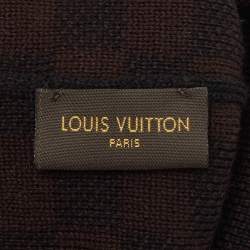 Louis Vuitton Brown/Black Petit Damier Wool Beanie