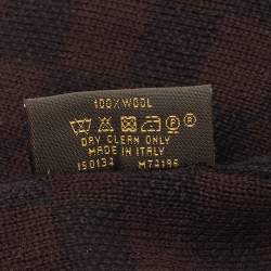 Louis Vuitton Brown/Black Petit Damier Wool Beanie