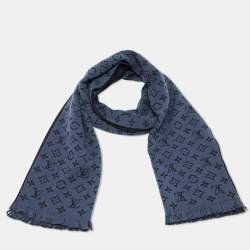 Louis Vuitton All About Mng Scarf Navy Blue Wool
