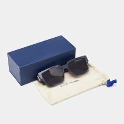 Louis Vuitton Dark Grey/ Black Z1326E 1.1 Millionaires Square Sunglasses