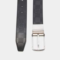 مملوكة مسبقًا Louis Vuitton Black Damier Inifini Leather Boston Reversible Belt 105CM