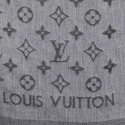 Louis Vuitton Grey Cotton Monogram Essentials Stole