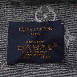 Louis Vuitton Grey Cotton Monogram Essentials Stole