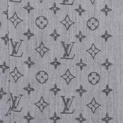 Louis Vuitton Grey Cotton Monogram Essentials Stole