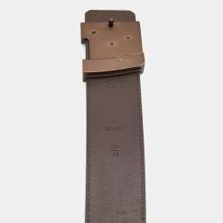 Pre Owned Louis Vuitton Damier Ebene Canvas LV Initiales Belt 90CM