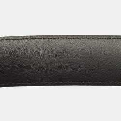 Pre Owned Louis Vuitton Black Damier Graphite Canvas Pont Neuf Belt 95CM