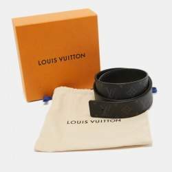 Pre Owned Louis Vuitton Monogram Eclipse Canvas Reversible Belt Strap 85CM
