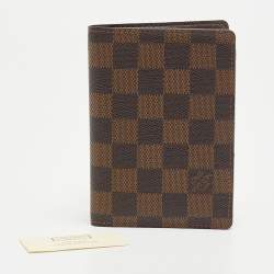 Louis Vuitton Damier Ebene Canvas Passport Holder