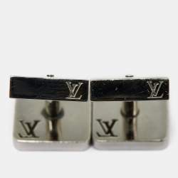 Louis Vuitton Champs Elysées Textured Silver Tone Cufflinks