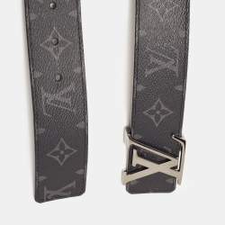 Louis Vuitton Monogram Eclipse Canvas LV Initiales Belt 90CM