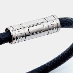 Louis Vuitton Charcoal Grey Keep It Black Damier Canvas Bracelet