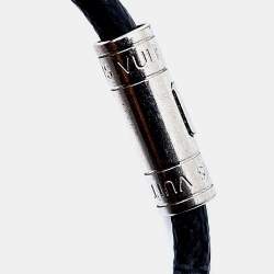 Louis Vuitton Charcoal Grey Keep It Black Damier Canvas Bracelet