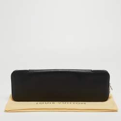 مملوكة مسبقًا Louis Vuitton Black Taiga Leather Tie Travel Case 