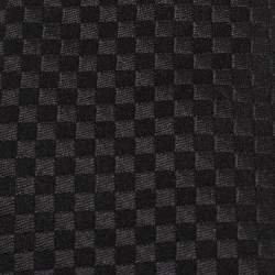 Louis Vuitton Black Damier Checkerboard Patterned Silk jacquard Tie