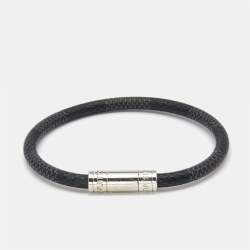 Mens Louis Vuitton Damier Graphite Keep It Bracelet
