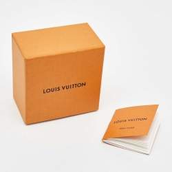 Louis Vuitton Black Leather Silver Tone Archive Bracelet
