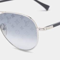 Louis Vuitton Black/Silver Gradient Z0165U Monogram Aviator Sunglasses