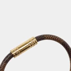Louis Vuitton Keep it Canvas Gold Tone Bracelet