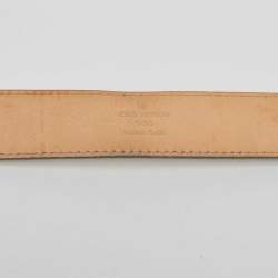 Pre Owned Louis Vuitton Ivorie Epi Leather LV Initiales Belt 90 CM