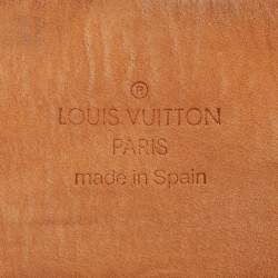 Pre Owned Louis Vuitton Dark Brown Leather Inventeur Belt 90CM