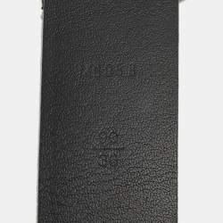 Pre Owned Louis Vuitton Black Leather Neogram Belt 90CM