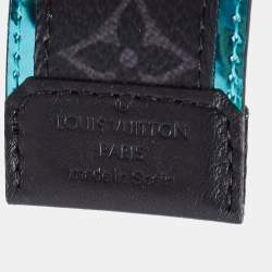 Louis Vuitton Monogram Eclipse and Antarctica Canvas LV Circle Reversible Belt 90 CM