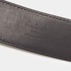 Pre Owned Louis Vuitton Damier Graphite Coated Canvas Initials Belt 95 CM