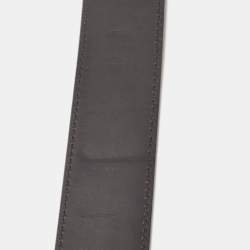 Pre Owned Louis Vuitton Damier Graphite Coated Canvas Initials Belt 95 CM