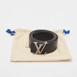 مملوكة مسبقًا Louis Vuitton Black Leather LV Initiales Belt Size 90 CM