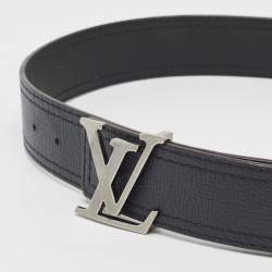 مملوكة مسبقًا Louis Vuitton Black Leather LV Initiales Belt Size 90 CM