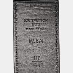 Pre Owned Louis Vuitton Damier Infini Leather Boston Reversible Belt 110 CM